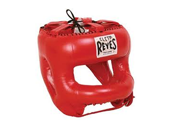 Cleto Reyes Pro Sparring Head Guard with Rounded Nylon Bar Red